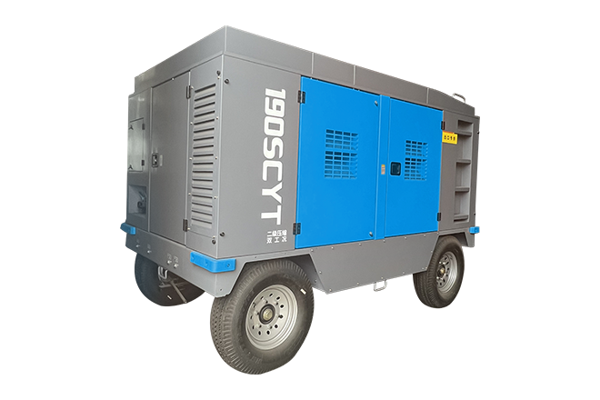 Portable screw air compressor
